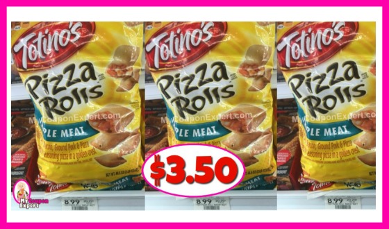 Totino’s Pizza Rolls BIG BAGS $3.50 each (reg $8.99)!