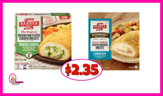 Barber Stuffed Chicken Breasts $2.35 at Publix!