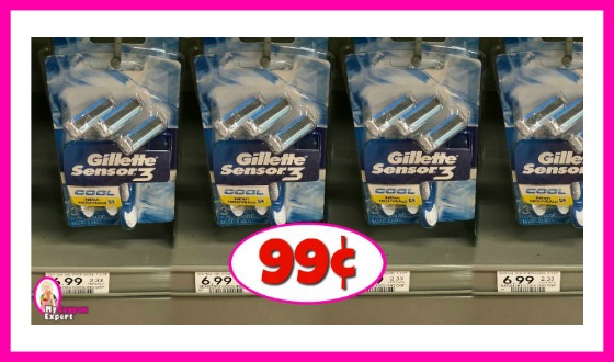 Gillette Disposable Razors 99¢ per pack at Publix!