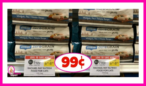 Rachael Ray Zero Grain Cat Food 99¢ at Publix!