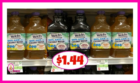 Welch’s Juice, 64 oz $1.44 at Publix!