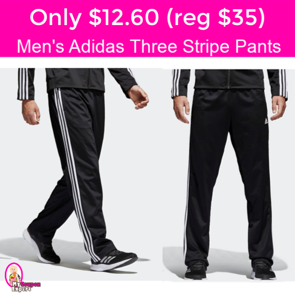 HURRY!  $12.60 (reg $35) Adidas Essentials 3-Stripe Pants!