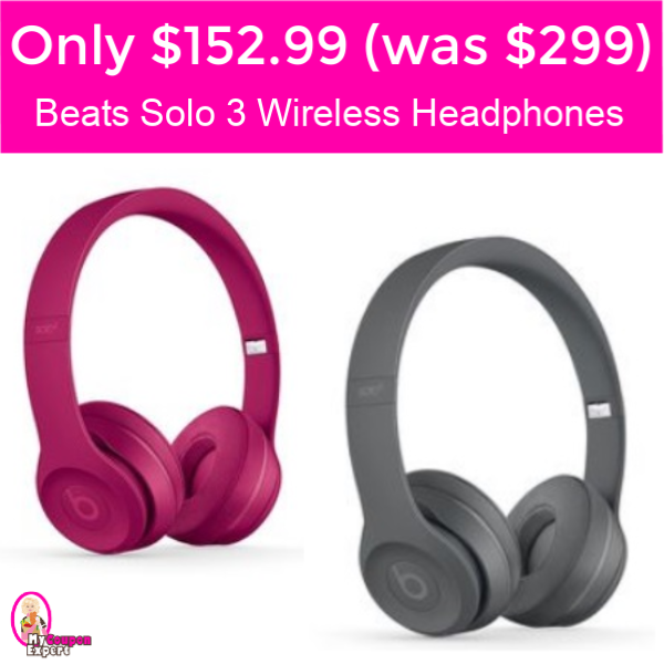 Beats Solo3 Wireless Headphones Only $152.99 (reg $299)!