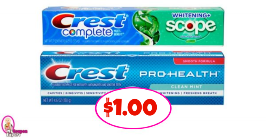 Crest Toothpaste just $1.00 each at Publix!