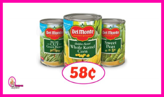 Del Monte Canned Veggie Deal at Publix!