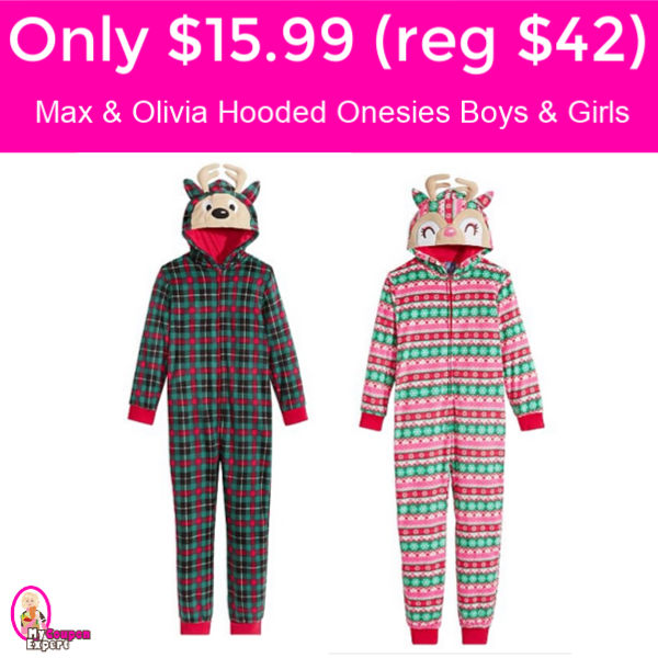 CUTE!  $15.99 (reg $42) Max & Olivia Hooded Onesies Boys and Girls!