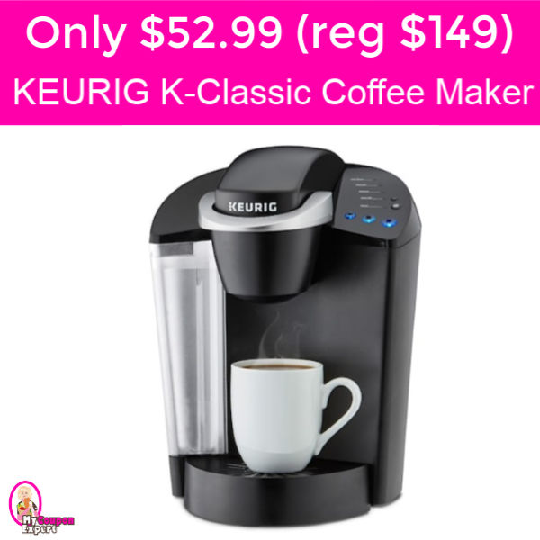 Only $52.99 (reg $149.99) KEURIG K-Classic Coffee Maker!
