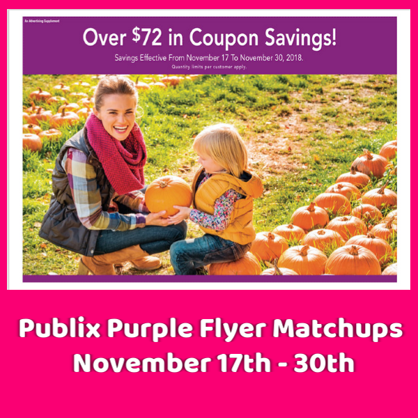 Publix PURPLE Flyer Matchups November 17th – 30th!
