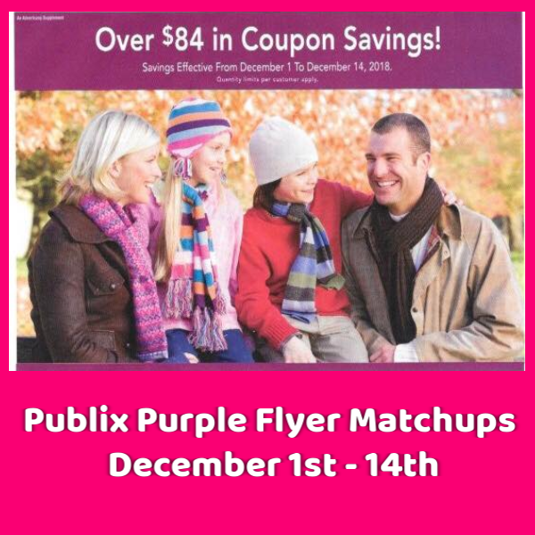 Publix Purple Flyer Matchups Dec 1st – 14th!