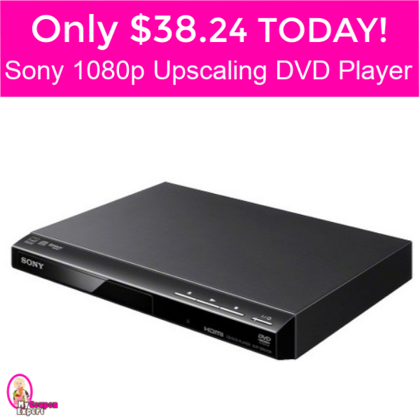 Sony 1080p Upscaling DVD Player Only $38.24!!
