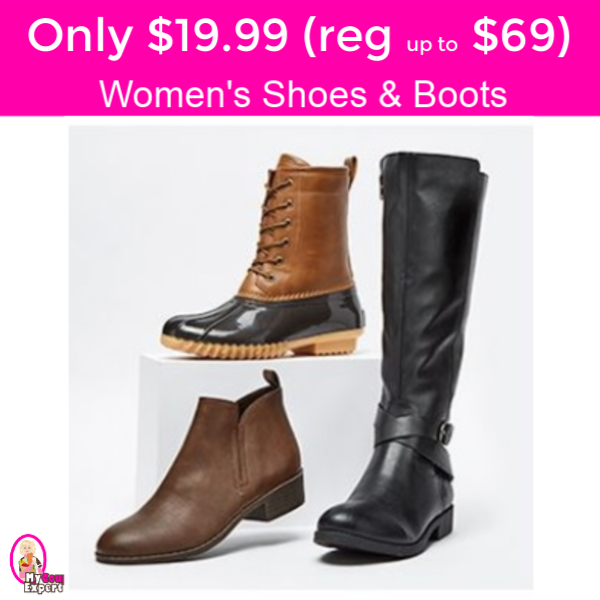 Only $19.99 for Women’s Shoes & Boots (reg up to $69)!