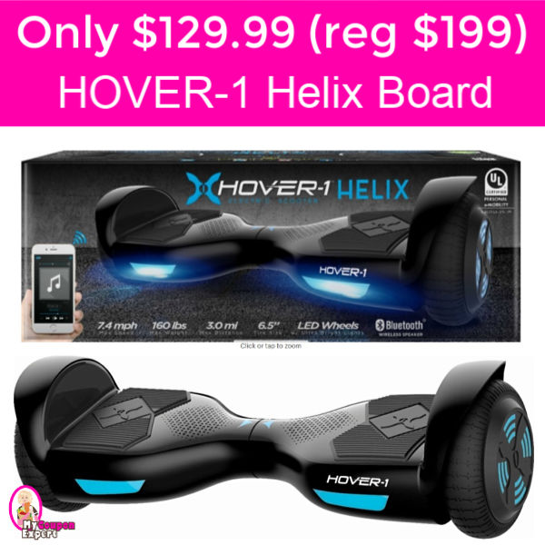 Only $129.99 (reg $199) HOVER-1 Helix Board!