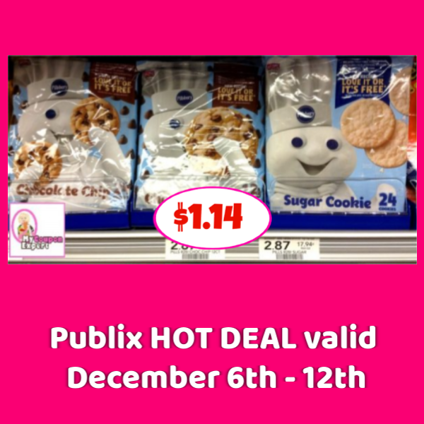 Pillsbury Ready to Bake Cookies $1.14 at Publix!