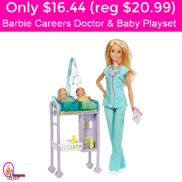 Only $16.44 (reg $20.99) Barbie Careers Doctor Playset with Babies too!