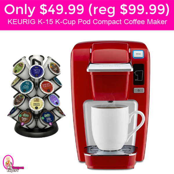 Only $49.99 (reg $99.99) Keurig K15 K Cup Pod Coffee Maker!