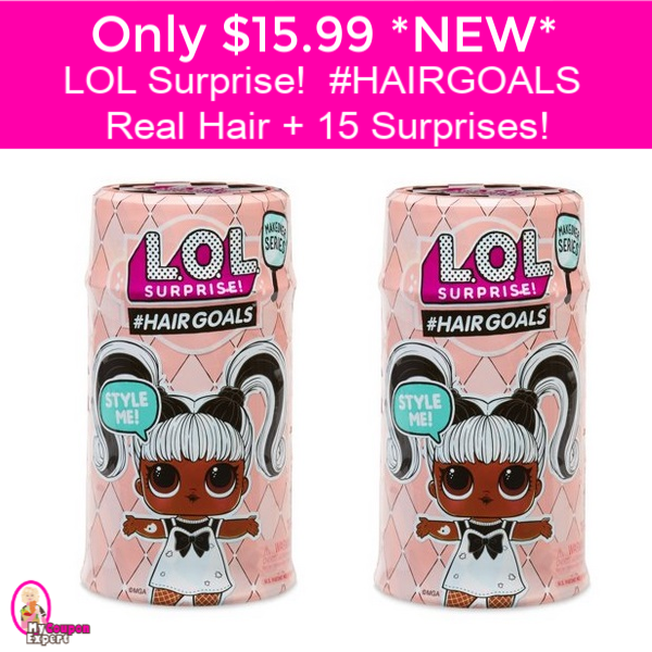 LOL Surprise!  #Hairgoals with REAL HAIR and 15 Surprises!