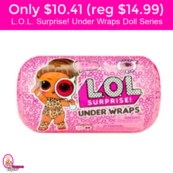 Only $10.41 (reg $14.99) LOL Surprise Under Wraps Doll Series!
