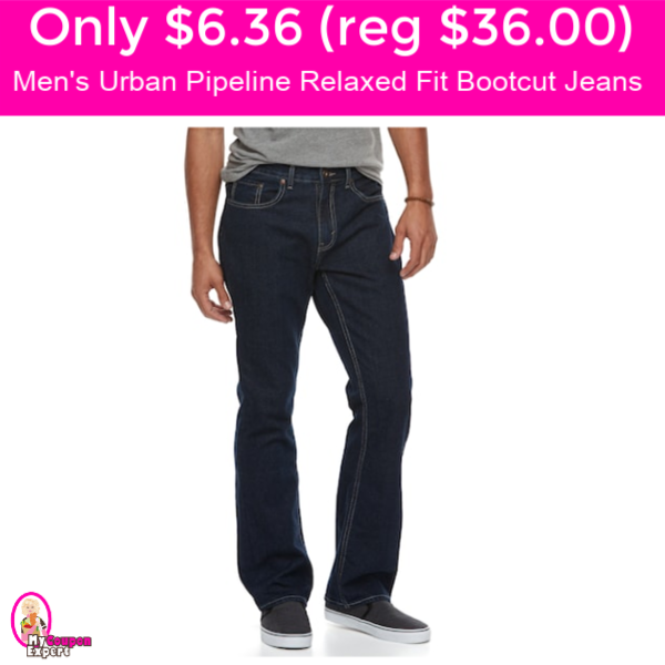 Only $6.36 (reg $36) Men’s Urban Pipeline Relaxed Fit Jeans!