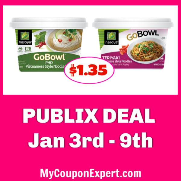 Nasoya Soup Bowls only $1.35 at Publix!