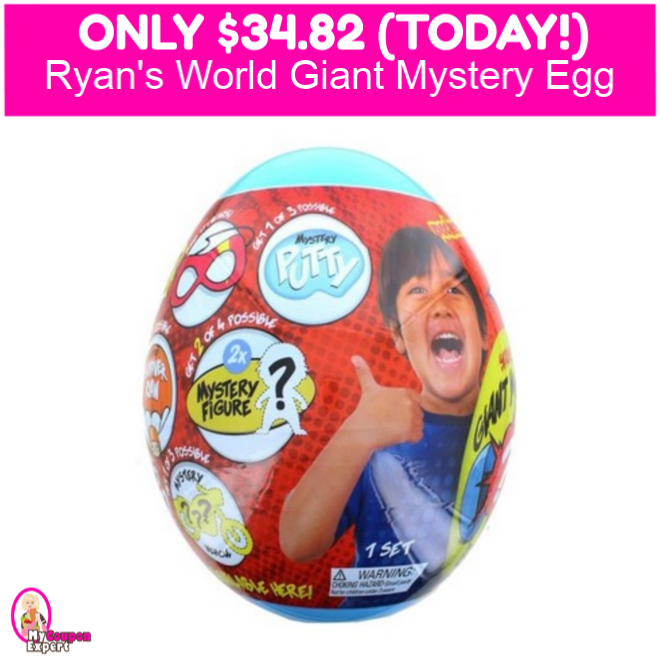 Ryans World Giant Mystery Egg Only $34.82!!  HURRY!