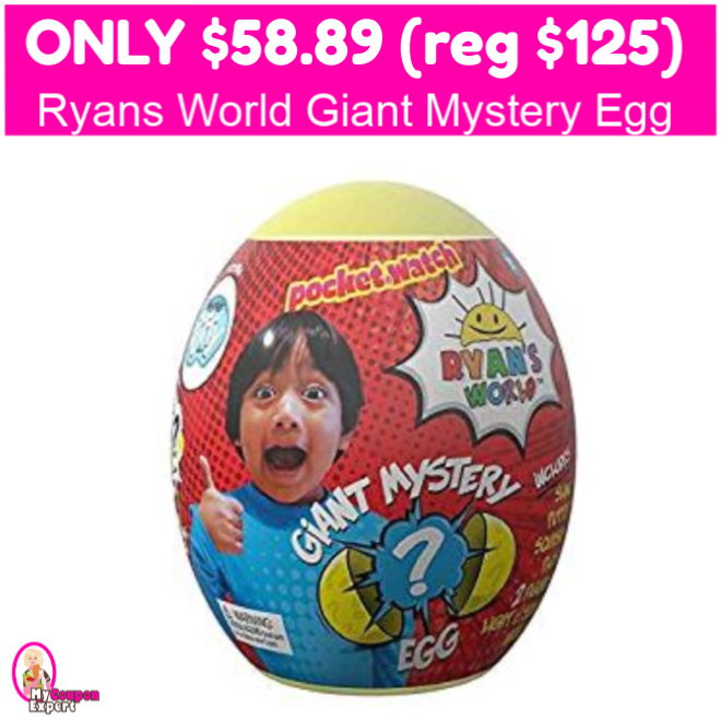 Ryan’s World Giant Mystery Egg Only $58.89 (reg $125)!