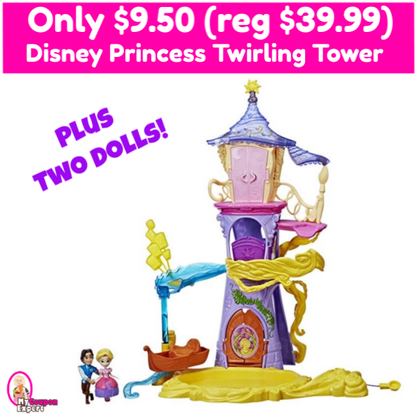 Disney Princess Twirling Tower with two dolls just $9.50 (reg $39.99)!!!  GOOOO!!