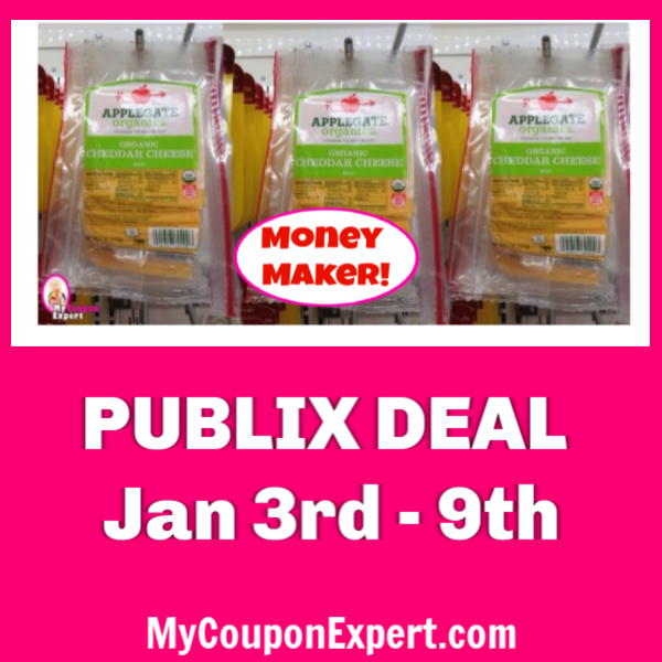 Applegate Organic Cheese Slices Money Maker at Publix!