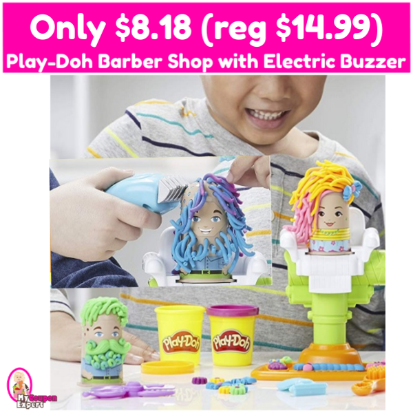 Play-Doh Buzz ‘n Cut Barber Shop with Electric Buzzer Only $8.18 (reg $14.99)!