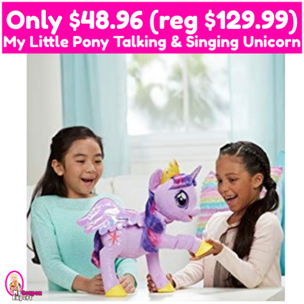 My Little Pony Talking and Singing Unicorn Only $48.96 (reg $129.99)!