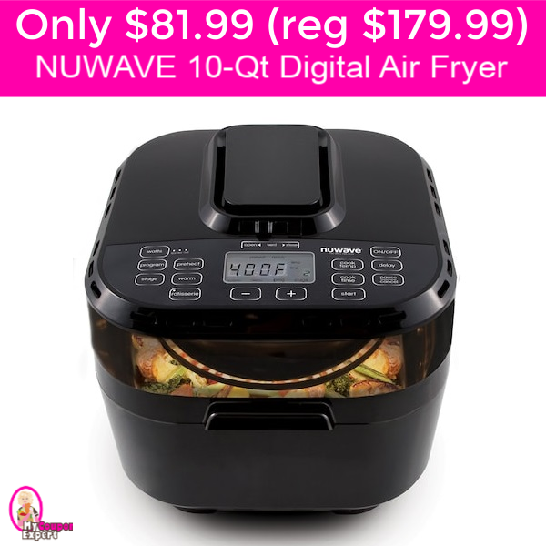 OH EM GEE!  NUWAVE Digital Air Fryer TEN QUART just $81.99 (reg $149) after discounts and Kohls Cash!