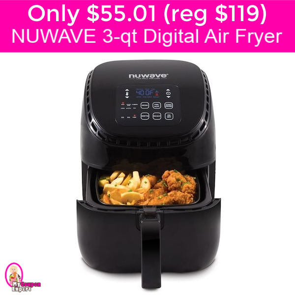 OH EM GEE!  NUWAVE Digital Air Fryer just $55.01 (reg $119) after discounts and Kohls Cash!