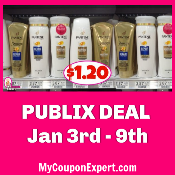 Pantene Shampoo, Conditioner or Stylers $1.20 at Publix!