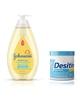 Save  any TWO (2) JOHNSON’S and/or Desitin Products. Valid on JOHNSON’S wash, shampoo, lotion, oil, wipes, & powder (excluding , $2.50