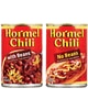 Save  on the purchase of any TWO (2) HORMEL Chili products , $0.55