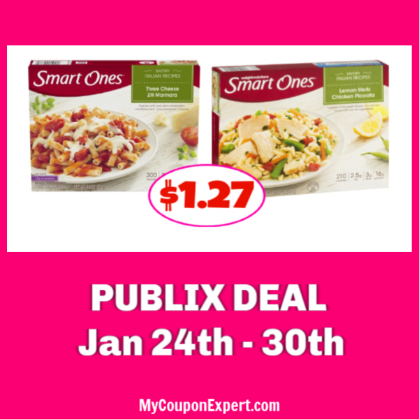 Weight Watchers Smart Ones $1.27 each at Publix! Even less for some!