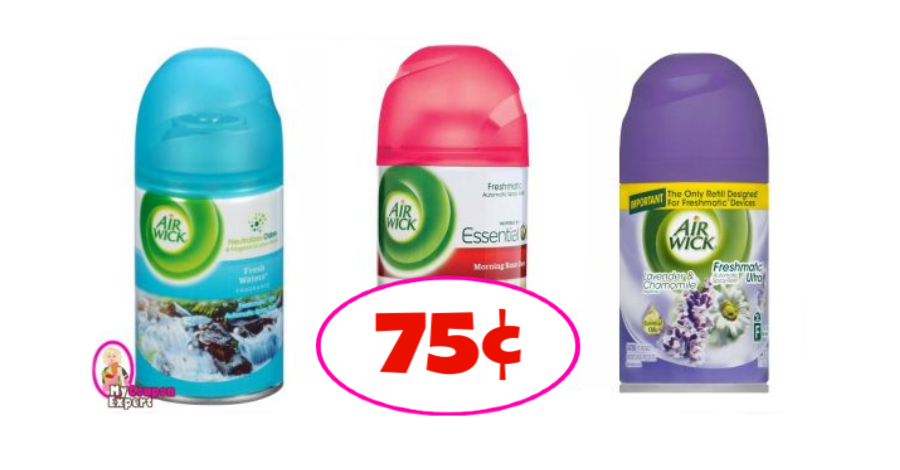 Air Wick Freshmatic Refills Only 75¢ each after sale and coupons