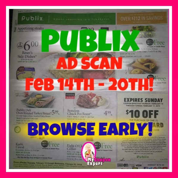 PUBLIX AD SCAN February 14th – 20th!  Browse all pages EARLY!