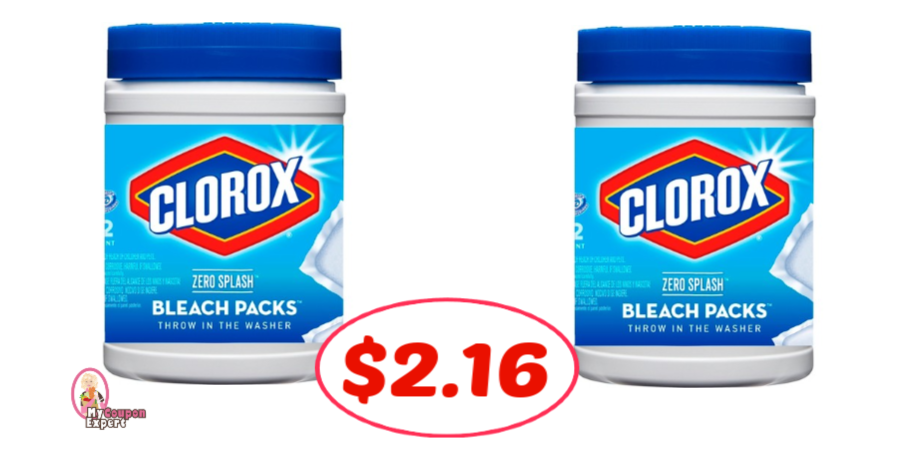 Clorox Bleach Packs just $2.16 each after coupons and Ibotta!