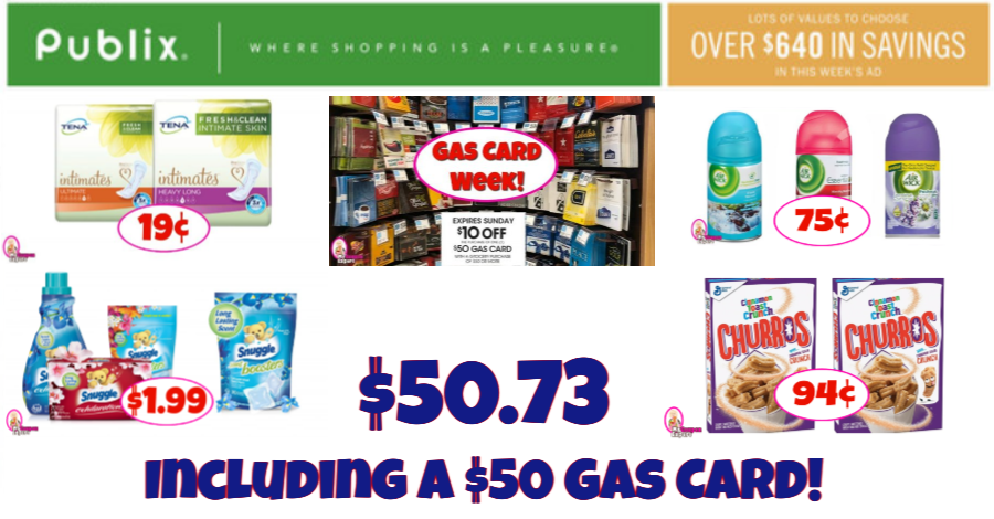 *EXTREME* Publix Gas Card Scenario pay $50.73 INCLUDING a $50 Gas Card!