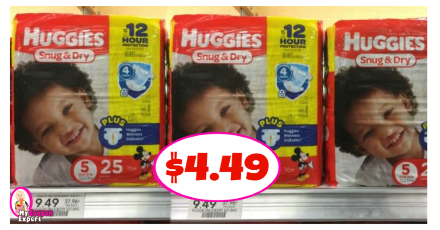 Huggies Diapers Only $4.49 each!  Print NOW!