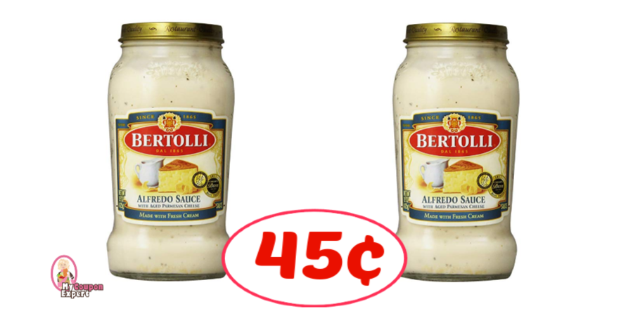 Bertolli Alfredo, Four Cheese or Carbonara Sauce just 45¢ at Publix!  (Free for some)