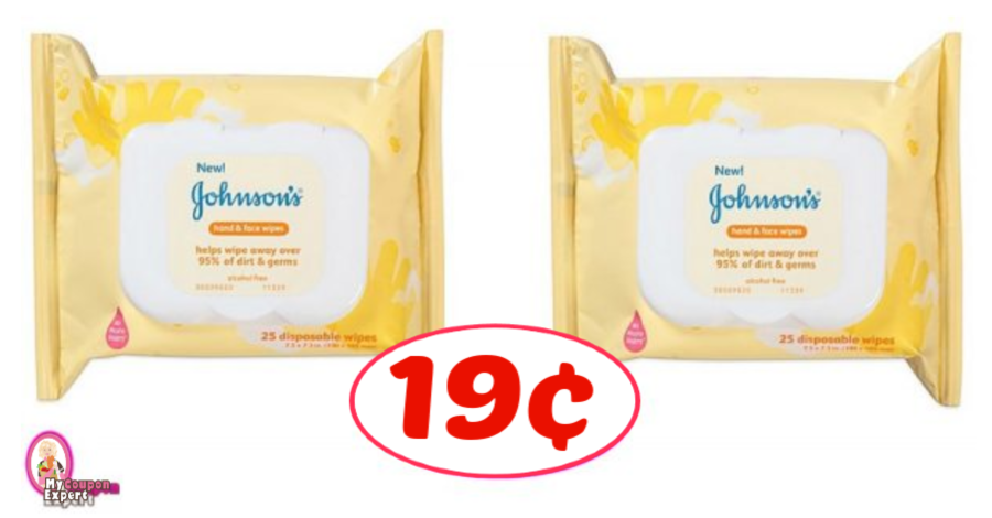 Johnsons Baby Wipes only 19¢ at Publix!