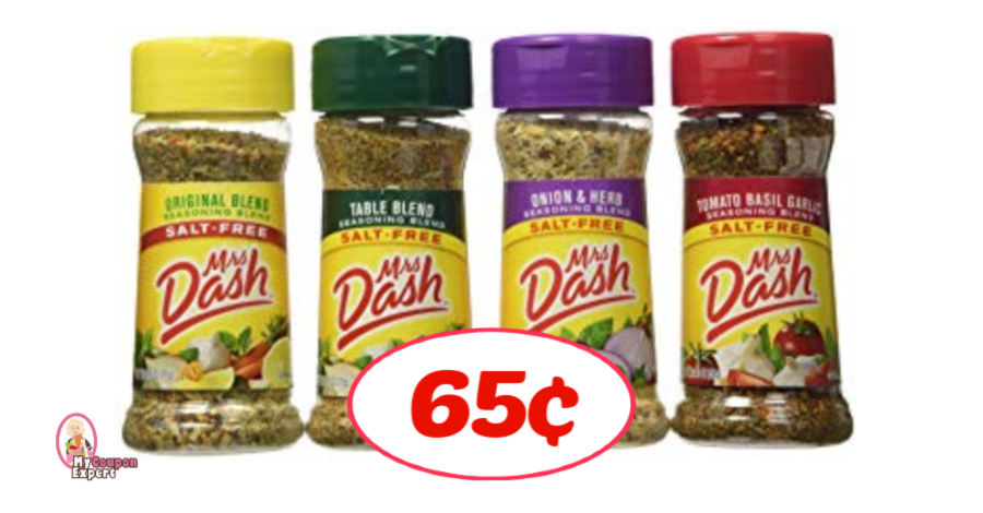 Mrs Dash Seasonings just 65¢ each at Publix!