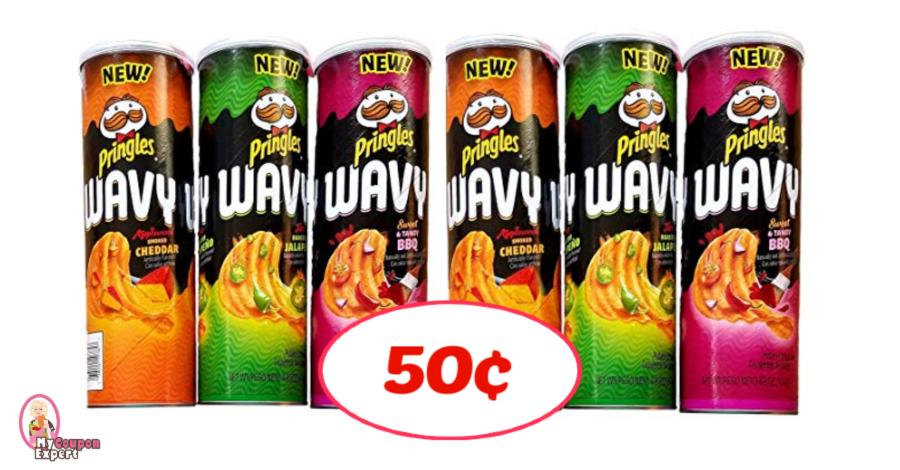 Pringles Wavy Chips 50¢ at Publix!