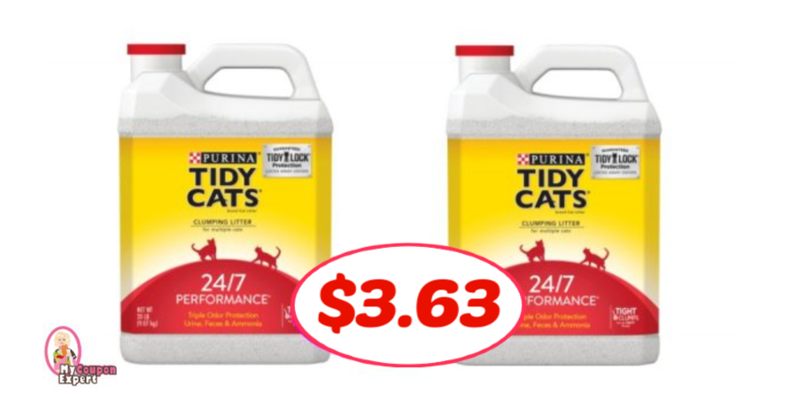 Tidy Cats Litter 20 lb jug only $3.63 at Publix!