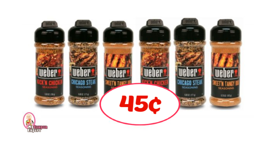 Weber Seasonings 45¢ each at Publix!  Unadvertised BOGO this week!
