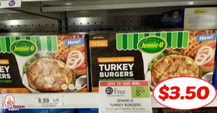 Jennie-O Turkey Burgers, 2 lb box just $3.50 each at Publix!