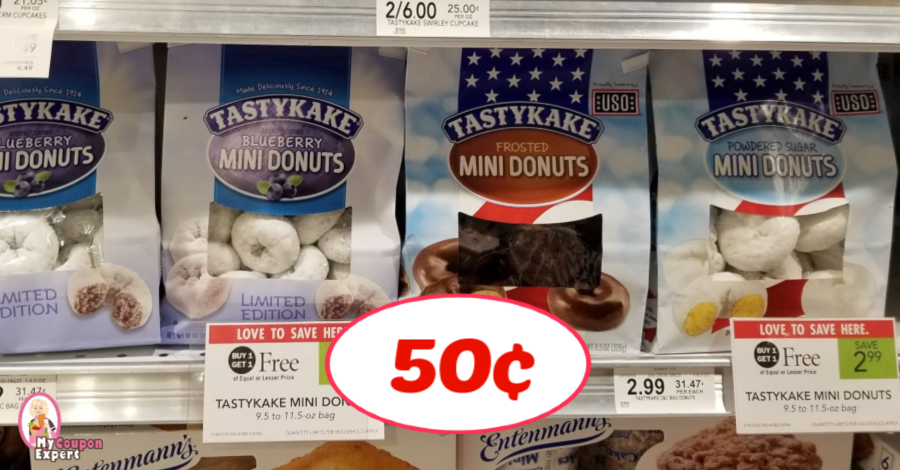 TastyKake Donuts just 50¢ each at Publix!