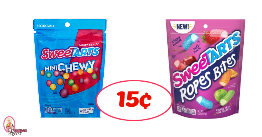 SweeTarts Candy Bags just 15¢ each at Publix PLUS get Fandango Movie Tickets!