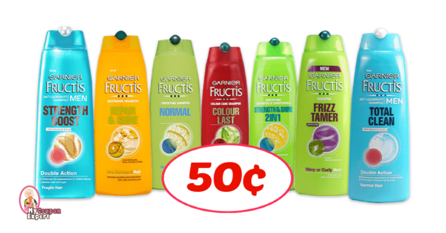 Garnier Fructis Shampoo, Conditioner or Styler 50¢ at Publix!